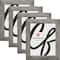 4 Pack Craig Frames Bauhaus 125 Barnwood Gray Picture Frame